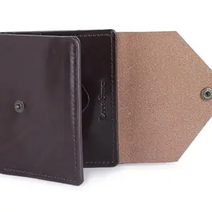 LOUIS STITCH Brown Mens Spanish Leather Bifold Wallet Purse for Men | 3 Card Slots, 1 Cash Compartment and 1 Coin Pocket with RFID Blocking (LSWL-06-BTCLBB-100)