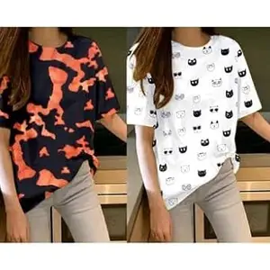 Trendy Women’s T-Shirt – Soft, Stylish, and Comfortable Tee for Everyday Fashion and Casual Wear Design No SH-P3236-L