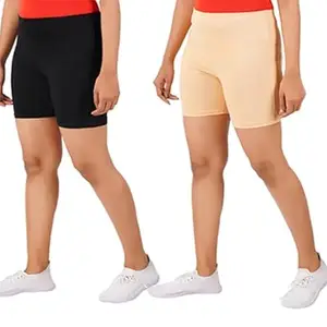 Men Regular Solid Cotton Short (Western Tights_BK&SK_L_bz)