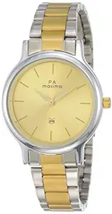 Maxima Analog Gold Dial Women's Watch - 48330CMLT