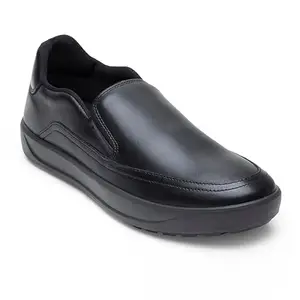Ergon Denver Pull On Dress Casual Shoes for Men (Black, Numeric_11)