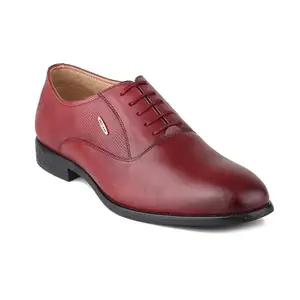 Red Chief Bordo Genuine Leather Formal Oxford Shoes for Men