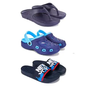 DRACKFOOT Men's Sandals | Lightweight Wear| Stylish & Easy to Wear For Men'S GR-SAN-(3-COMBO)-3153-3019-1587-9