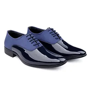 BXXY Men's Blue and Semi Formal Shoes for All Seasons