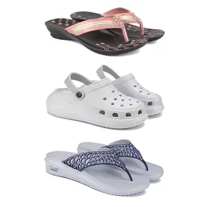 Women's Comfortable Sandal,Casual Lightweight Sandal for Everyday Wear | (Combo-3)-1956-OO5-1887-6-EURO-37