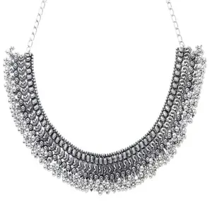 Latest Stylish Traditional Oxidised Silver Necklace Jewellery for Women