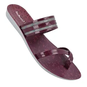 WALKAROO WL7470 Womens Fashion Sandals for Casual Wear and Regular use - Dark Grape