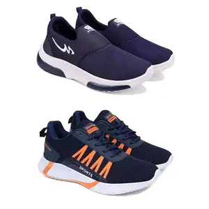 DRACKFOOT Men's Sports Shoes Collection Gym,Running,Men's Sports Shoes for Every Sport GRT-(Combo-2)-1078-1002-10 Multicolor
