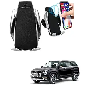 Kozdiko Car Wireless Car Charger with Infrared Sensor Smart Phone Holder Charger 10W Car Sensor Wireless for Hyundai Alcazar