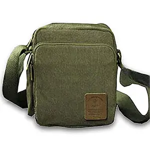 Styxon Styxon/canvas messenger laptop briefcase type bag for men and women, 21 X 20 X 20 CM, Green