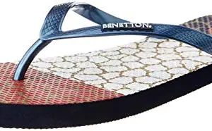United Colors of Benetton Women's Navy Flip-Flops and House Slippers - 8 UK/India (42 EU)