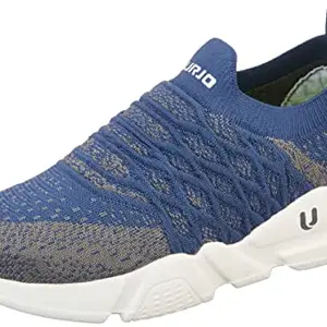 URJO BOSS Men's Lightweight Sports Shoes | Ultra-Flexible Breathable & Perfect for Running, Walking & Gym Men_BOSS_D.Blue_6
