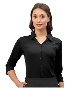 Women Shirt (Medium, Black)