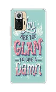 The Little Shop Designer Printed Soft Silicon Back Cover for Redmi Note 10 Pro (Glam)