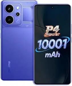 realme P4 Power 5G Smartphone, 8GB RAM, 128GB Storage, TransBlue, 10001mAh Battery