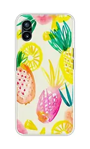 The Little Shop Designer Printed Soft Silicon Back Cover for Nothing Phone 1 (Multi Pineapple)