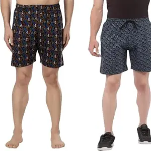 Bermuda Shorts for Men (Pack of 2) (XX-Large) Multicolour