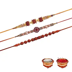 Manonita Rakhi Gift for Brother, bhaiya bhabhi, Gift Set (Rakshabandhan Mug, Roli,Chawal) BA-BB-BS