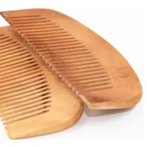 GORGIO PROFESSIONAL GWC01 Natural Wooden Teeth Comb for Styling Hair for Women and Men (Design/Shape May Vary)