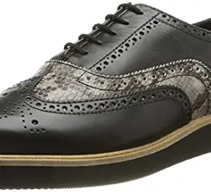 Clarks Baille Brogue Black Comb Snake