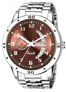 STARWATCH Stainless Steel Strap Day Date Analog Watch for Men(SR-230)