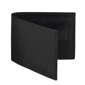 FASHION DUET Crunch Leather Wallet for Men,Boys.6 Card Holder Wallet Black,Genuine Leather Stylish bi-fold,Genuine Leather Wallet and Purse Card Holder