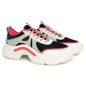 ANTA Womens 82948885-4 Black/Red/White Running Shoe - 5 UK (82948885-4)