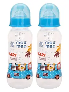 Mee Mee Premium Baby Feeding Bottle, 250ml, Blue (Pack of 2)
