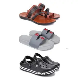 DRACKFOOT Men's Sandals | Lightweight Wear| Stylish & Easy to Wear For Men's GRT-SAN-(3-COMBO)-3151-1590-3014-6