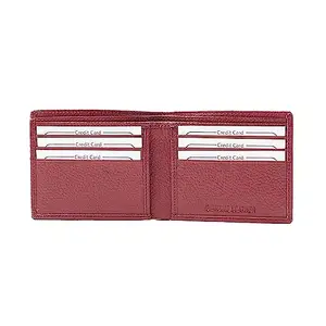 STOP by Shoppers Men Leather Casual Two Fold Wallet (RED, Free Size)