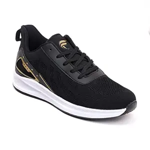 FIELD CARE – Hand Crafted Fashion Footwear Men's Casual Sports Gym Training Sports Fashion Comfort Walking Shoes (Black, Numeric_10)