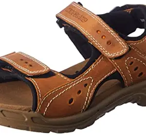 Woodland Men's Brown Leather Sandal-8 UK (42 EU) (GD 3729120)