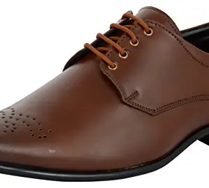 Auserio Men's Brown Formal Shoes - 10 UK/India (44 EU)(SS 962)