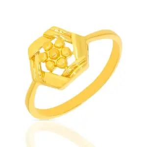 WHP Jewellers Golden Blossom Yellow Gold Ring for Women | Womens Aesthetic & Stylish 22 KT Gold Ring | Gold Fashion Jewellery for Women | Great for Gifting