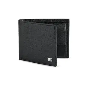 U.S. POLO ASSN. Tripolis Black Leather Wallet for Men