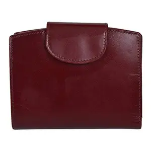 Leatherman Fashion LMN Genuine Leather Cherry Ladies Wallet(7 Card Slots)