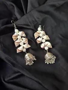 Shell and Pearl Earrings with Jhumki
