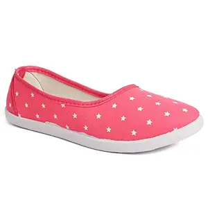 Frabio Women Casual Printed Bellie/Loafer for Women/Casual Jutti for Girls and Woman (Pink)