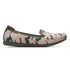 Clarks Women's Carly Dream Pink Combi Slip On Shoes-8 UK (26163131