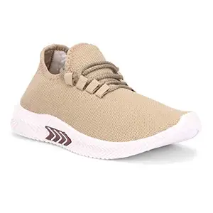 SCATCHITE Stylish and Comfortable Casual Shoes for Men's and Boy's (Beige, 10)