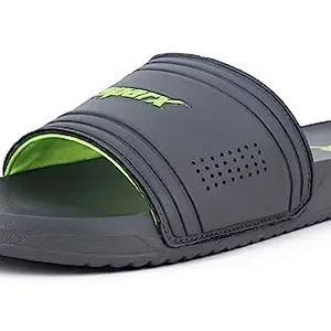Sparx mens SF0144G Darkgreyneongreen Slide Sandal - 10 UK (SF0144GDGGN0010)