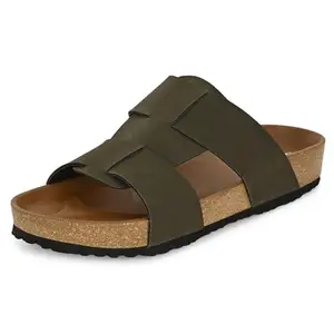 Centrino Men’s Berkin-Style Slip-On Sandals | Open Toe Design | Soft PU Footbed | Lightweight & Comfortable | Arch Support | On-Grip Sole | Casual Outdoor Wear (9211)