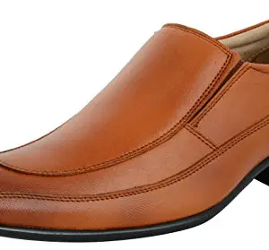 Auserio Men's Tan Leather Formal Shoes - 9 UK/India (43 EU)(SS 278)