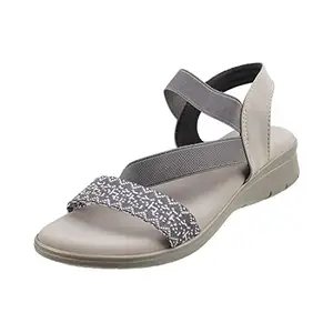 Metro Womens Synthetic Grey Sandals (Size (8 UK (41 EU))