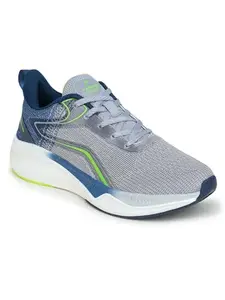 ABROS Men's Motion ASSG1401 Sports Shoes_L.Grey/Teal_9UK