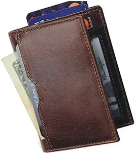 HINTZ Genuine Leather 100% Pure Wallet/Card Holder/Money Clip RFID Protected Multiple Card Slots Slim Stylish New Products