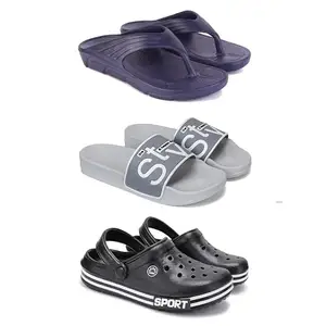 DRACKFOOT Men's Sandals | Lightweight Wear| Stylish & Easy to Wear For Men'S GRT-SAN-(3-COMBO)-3153-1589-3014-9
