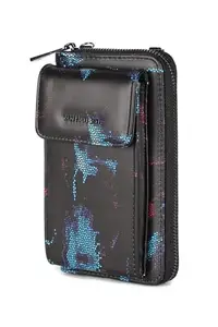 Van Heusen Women Polyurethane Black Print Casual Wallets