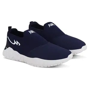 Cogs PVC Sole Shoes for Men with Attractive Design | Stylish & Fashionable | Anti-Skid, Comfortable Cushioned Shoes for Casual Outings, Daily Use, Travel, Parties | Ideal Gift(Navy-8)