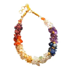 7 Chakra Gemstone Bracelet, Standard Size